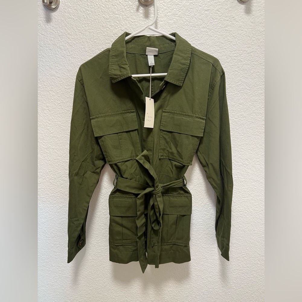 a new day olive green shacket